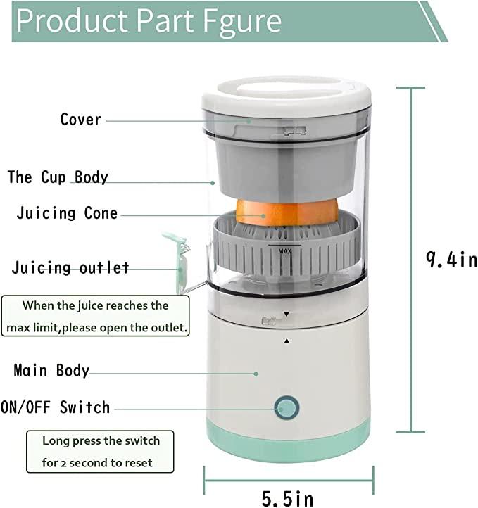 SuperJuicer – Electric Mosambi & Orange Juicer (Portable, Powerful 45W)