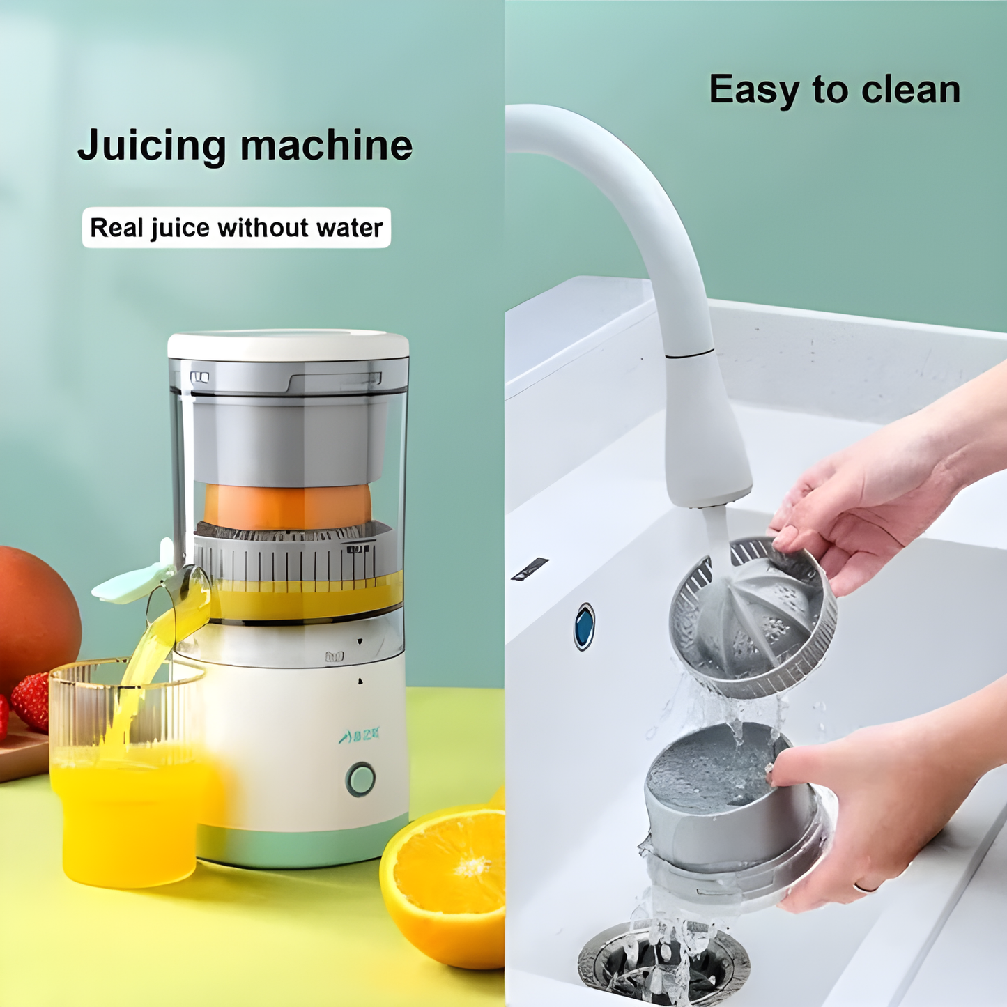 SuperJuicer – Electric Mosambi & Orange Juicer (Portable, Powerful 45W)