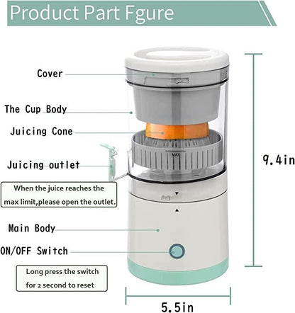 SuperJuicer – Electric Mosambi & Orange Juicer (Portable, Powerful 45W)