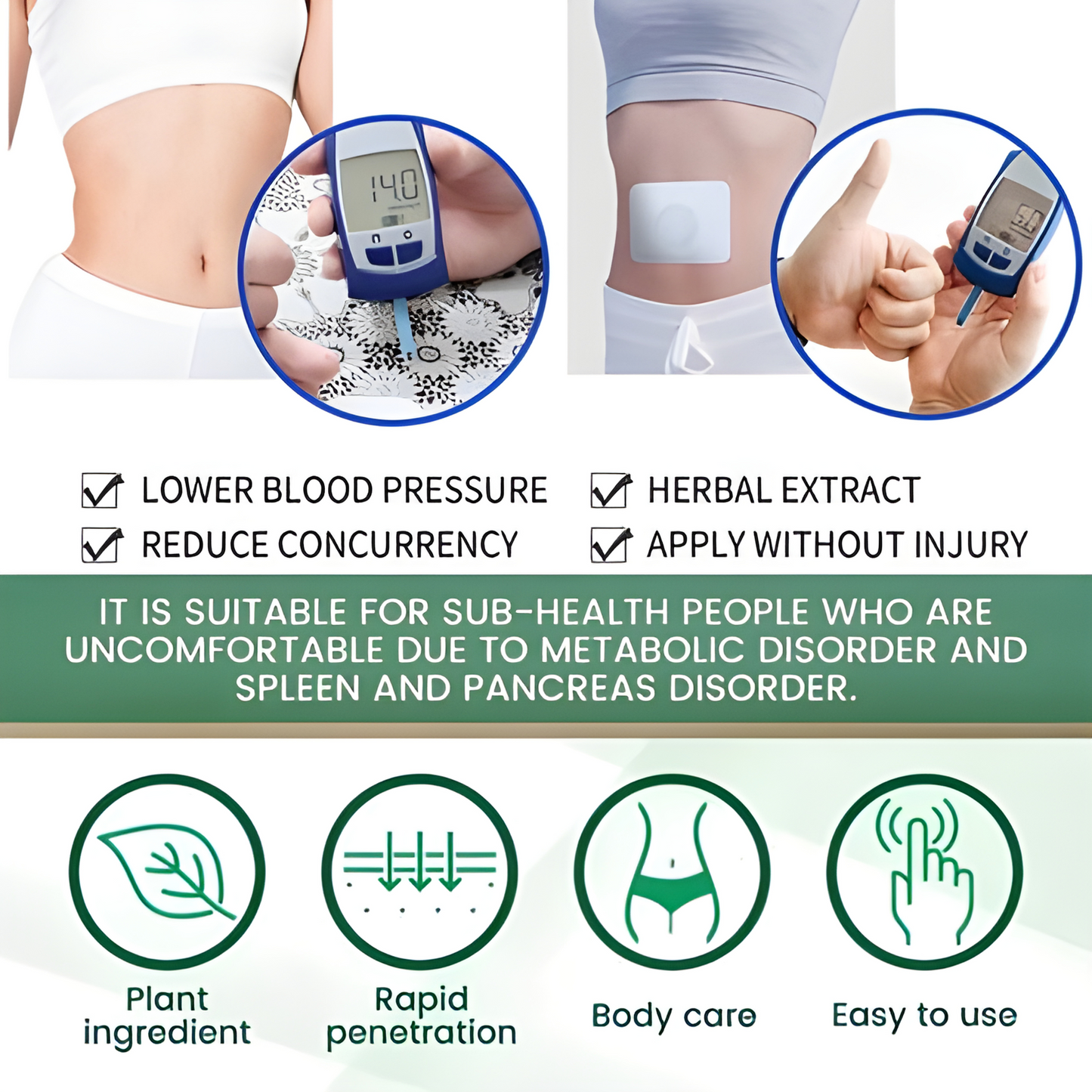 SumiFun – Hypoallergenic Diabetic Foot Patches (2-Pack)