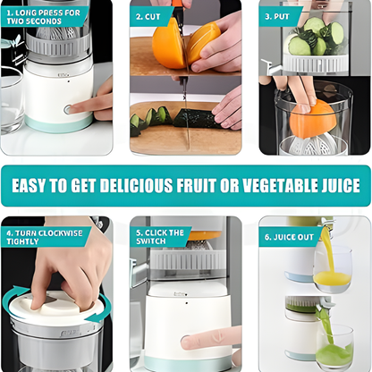 SuperJuicer – Electric Mosambi & Orange Juicer (Portable, Powerful 45W)